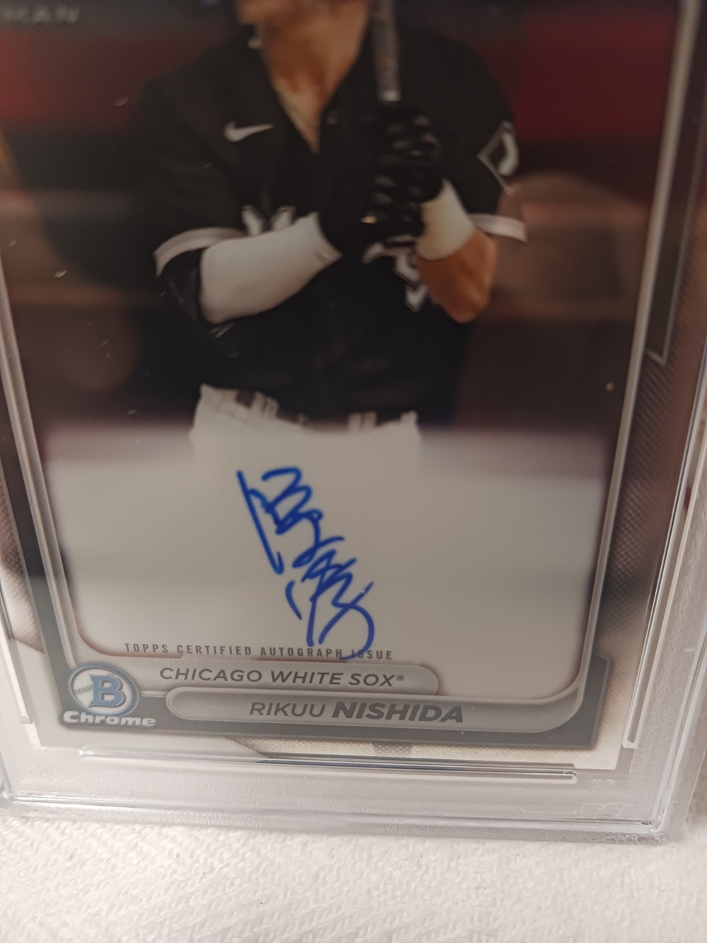 2024 Bowman Chrome 1ST Prospect Autograph - Rikuu Nishida (RC) PSA GEM MINT 10 - Picture 4 of 7